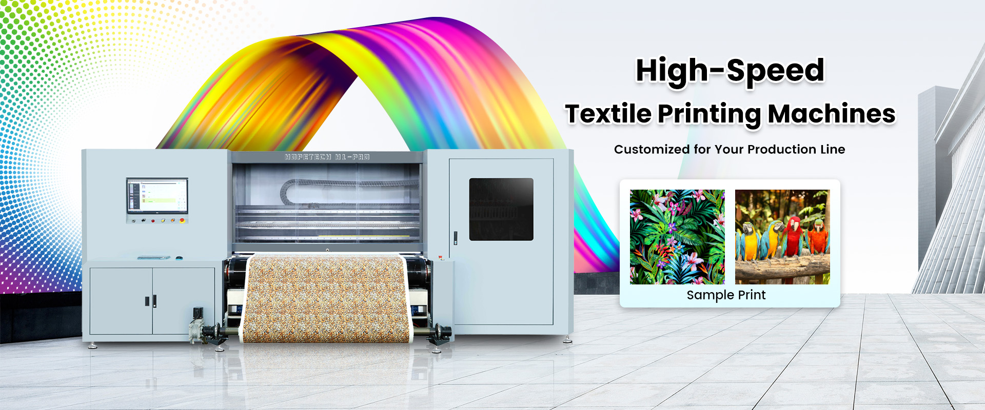 high speed textile printing machine