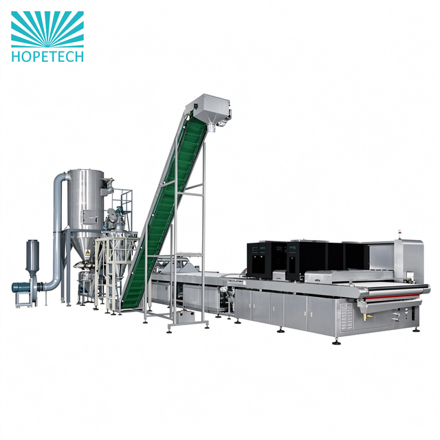 Hopetech PF Glue & Dry Granules Printer for industrial ceramic digital glazing and powder spreading production line
