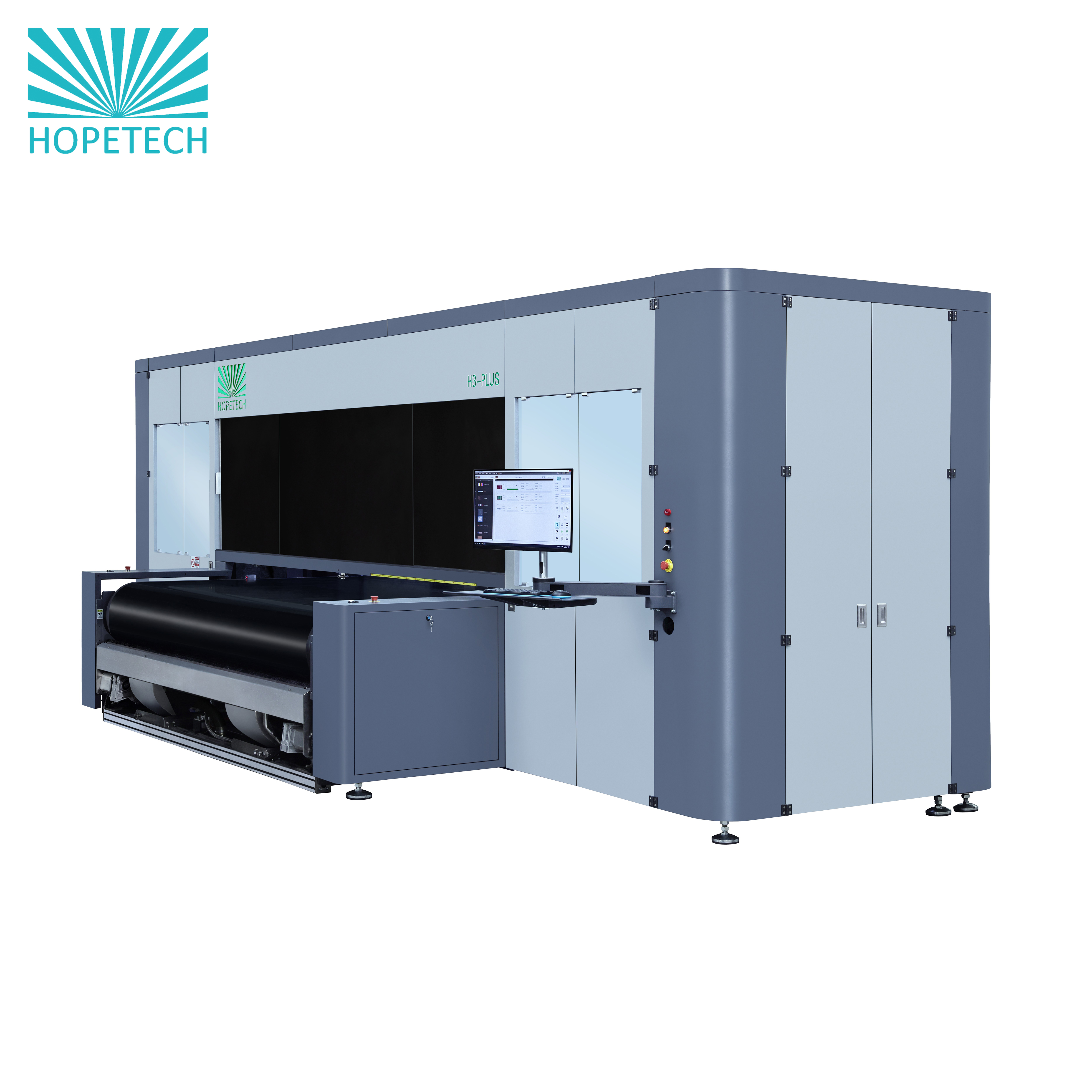 HOPETECH H3-Plus Industrial Digital Textile Printing Machine Front View