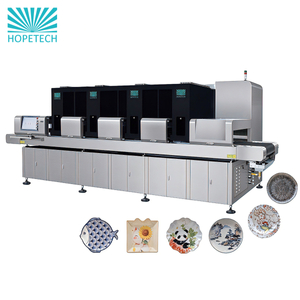 Hopetech industrial digital ceramic tableware printer and printed samples